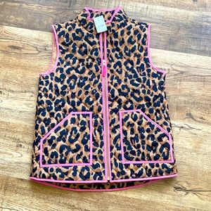 J Crew Crewcuts Cheetah Vest Size 14